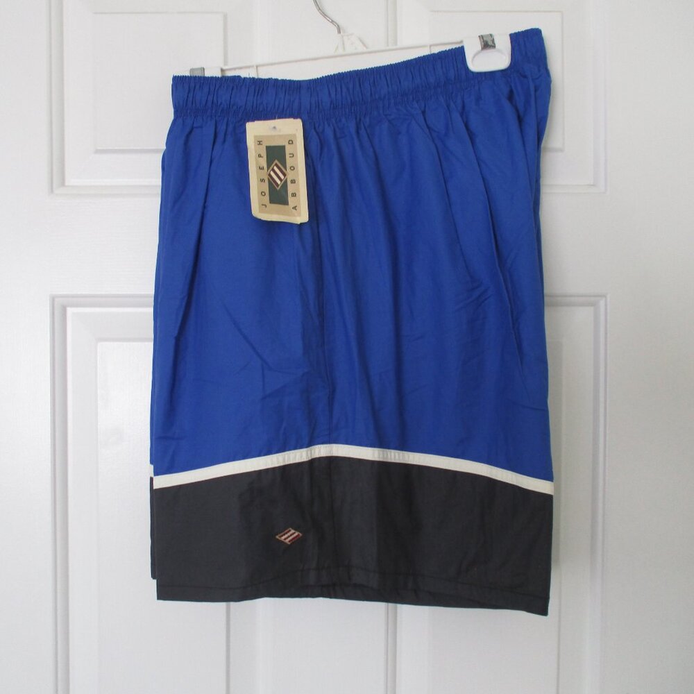 Joseph Abboud Mens Royal Blue Drawstring Fully Lined Swim Trunk NWT - Size XL*